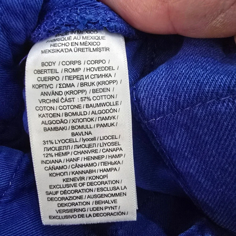Polo Ralph Lauren Varick Slim Straight Hemp Denim Jeans Royal Blue Men 32x32 NEW